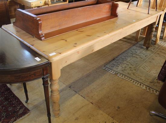 Large reclaimed pine table